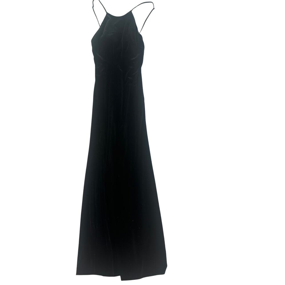 Jenny Yoo Sammy Black Velvet Dress - Size 8